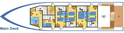 Mermaid I's deck plans